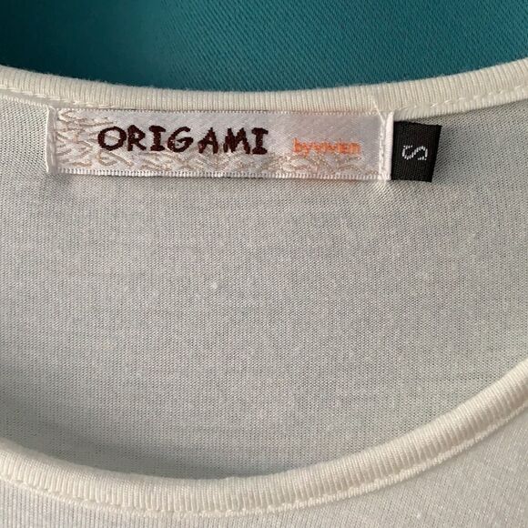 Origami by Vivien size small tunic cream color - Picture 3 of 8